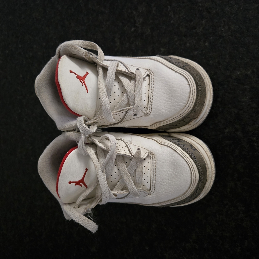 White and Red Sneakers